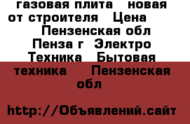 газовая плита , новая от строителя › Цена ­ 6 000 - Пензенская обл., Пенза г. Электро-Техника » Бытовая техника   . Пензенская обл.